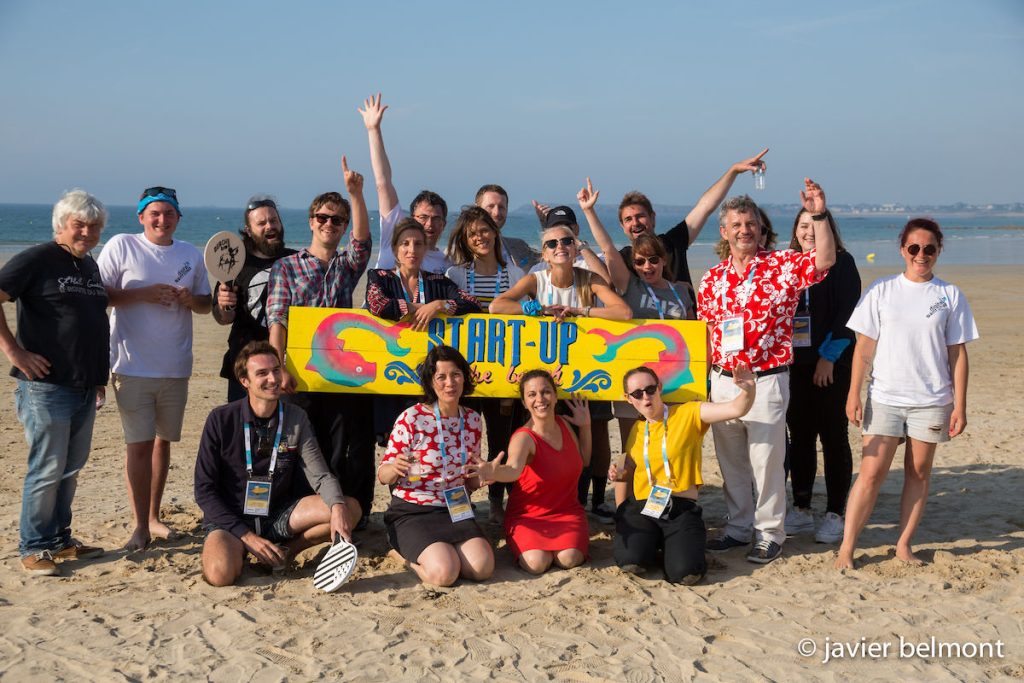 Start-up on the beach Saint-Malo 2018.